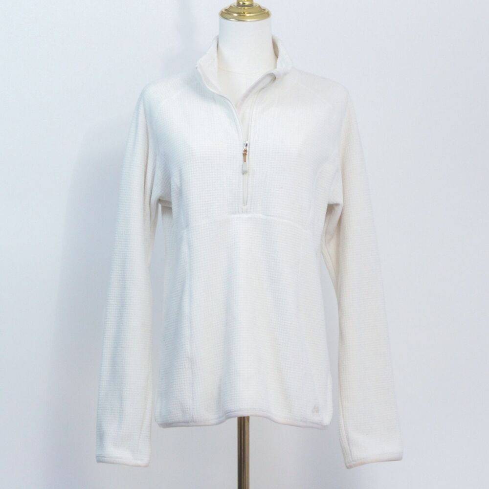 Nike ACG Fit Women's Off-White Thermal Fleece 1/4 Zip Pullover Medium